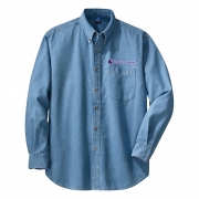Blue Denim Shirt with Etchmaster (R) Logo